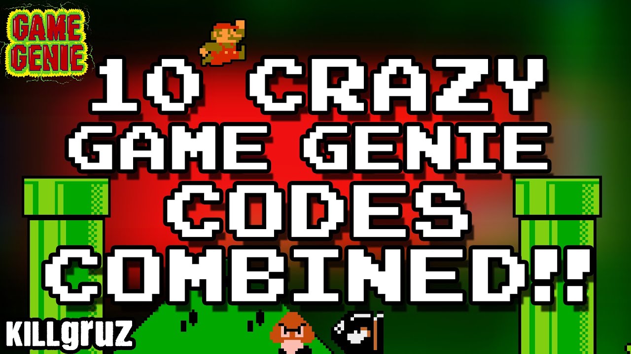 Game genie codes. Super Mario Bros game Genie.