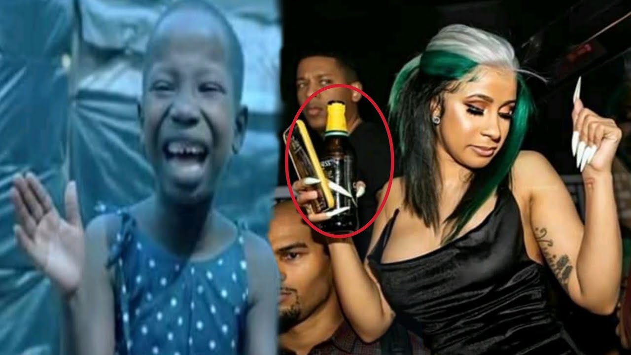 Emmanuella laughs at Cardi B as she drink nigerian GUINESS [Anthony joshua vs Andy Ruiz jr Fight]