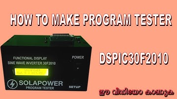 How to make a sine wave inverter program tester I dspic30F2010 I
