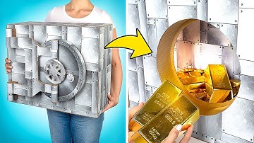 Comment fabriquer un coffre-fort avec du simple carton 💰 🗝