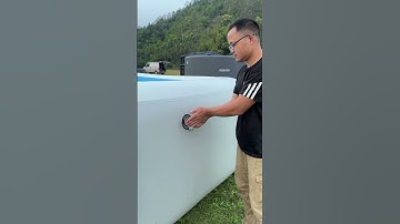 How to deflate your Portable Swimming pool 🏊 IPOOLGO 16.5*10*4ft size