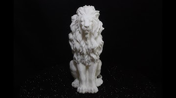 3D Sitting Lion Timelapse VS Fast Forward - PLA Snapmaker 2 (4)