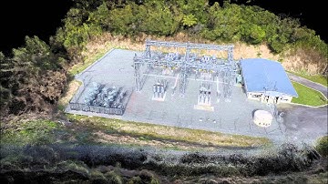 Greymouth Substation UAV aerial survey and 3D point cloud