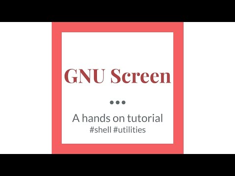 GNU Screen tutorial