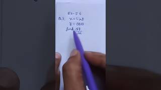12th class maths exercise 5.6 question number 3 #derivative #mathlogic #parametric #yogeshwarsir