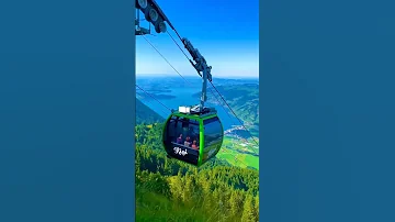 Stunning View From Cable Car In RIGI Switzerland Mountain Destination 1 Hour From Zurich 