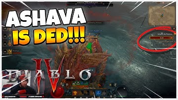 Defeating ASHAVA in Diablo 4 Server Slam Main Druid 30 Sec Left!