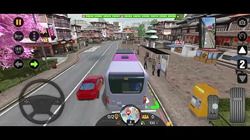 EVO Bus simulator Driving in Congested Sanghai CITy .. 2 stops .