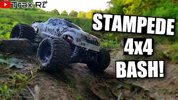 Traxxas Stampede 4x4 VXL Bash Session in the Field! | Running Footage