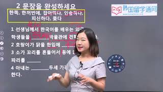 韩语学习 Learn Korean 第四十二讲 小故事 聪明的猪 扩展练习 (-똑똑한 돼지)