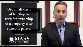 What is an Affidavit of Heirship