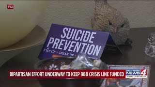Bipartisan effort underway to keep 988 crisis line funded