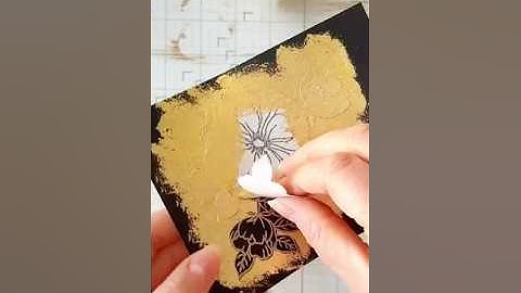 Gilding Flakes: Masking Techniques | Card Making Techniques #cards #cardmaking #papercraft #gilding