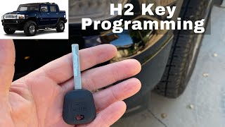 How To Program A Hummer H2 Key 2008 - 2009 DIY Transponder Chip Ignition - Lost All Keys