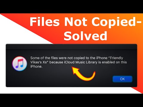 Beberapa Fail tidak disalin ke iPhone kerana Perpustakaan Muzik iCloud dihidupkan - [SOLVED]