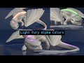 Light fury alpha colors  blender 3d animation