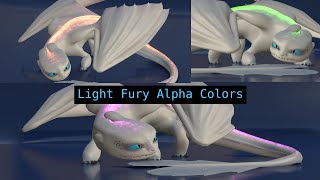 Light Fury Alpha Colors | Blender 3D Animation