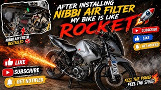 Nibbi Air Filter on YBR 125 – Crazy Power Boost 🔥 #NibbiAirFilter #YBR125#BikeModification #BikeLife
