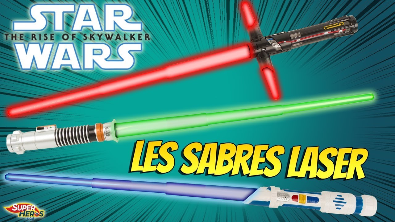 Star Wars Rise of Skywalker Sabre Laser de Kylo Ren Luke Skywalker et  Scream Saber Hasbro 