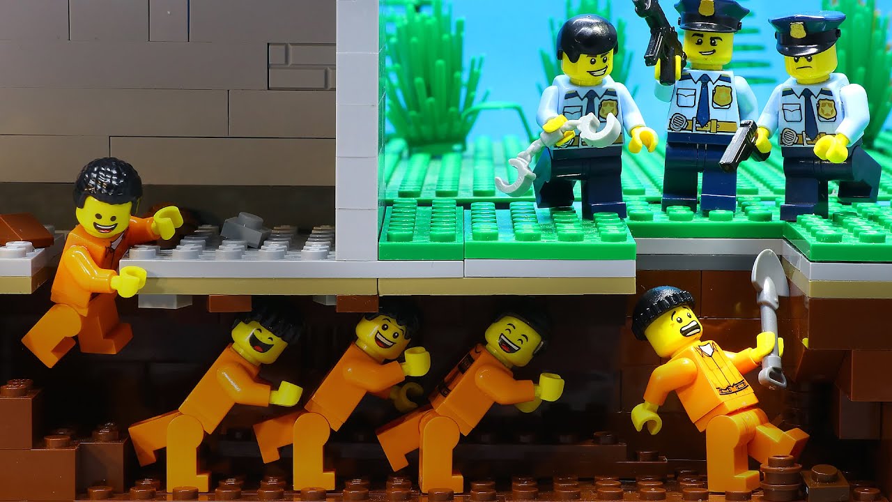 biologi Forbedre kromatisk Lego City Prison Break: Secret Escape Tunnel | Lego Stop Motion - YouTube