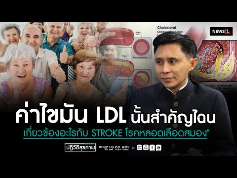 " ค่าไขมัน LDL นั้นสำคัญไฉน เกี่ยวข้องอะไรกับ STROKE โรคหลอดเลือดสมอง "  : ปฏิวัติสุขภาพกับปานเทพ