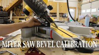 Miter Saw Calibration - Bevel Calibration