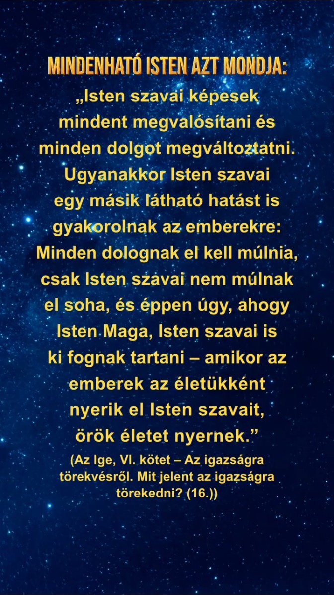 Szavak egyenesen Istentől