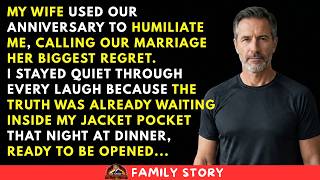 My Wife Called Me Her Biggest Regret—Then I Opened the Folder at Dinner