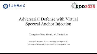 KDD 2026 - Graph Adversarial Defense with Virtual Spectral Anchor Injection