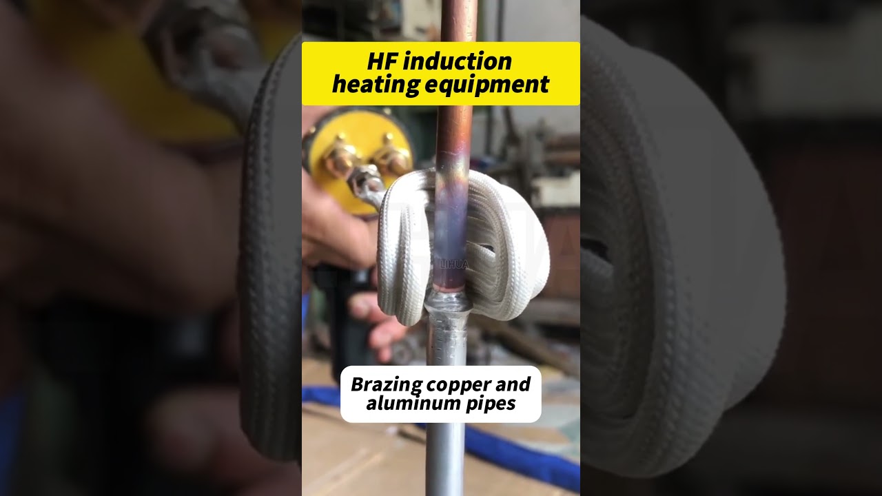 Brazing copper and aluminum pipes 