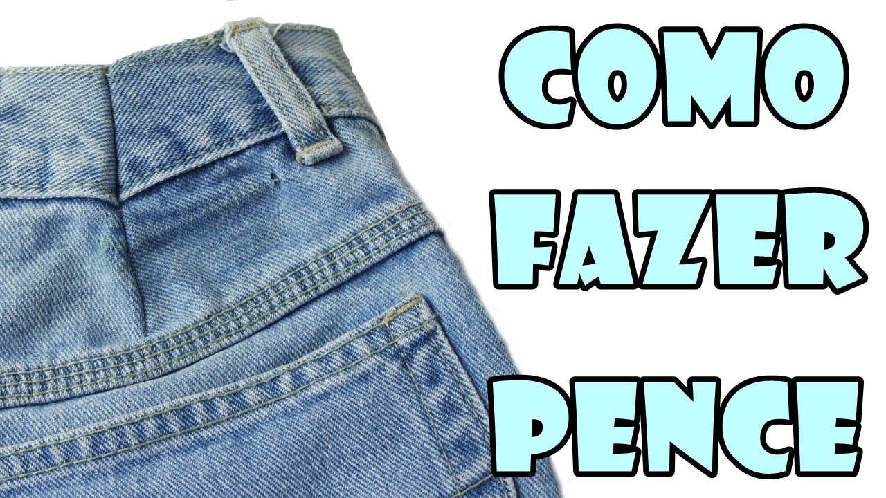 apertar calça jeans na mão