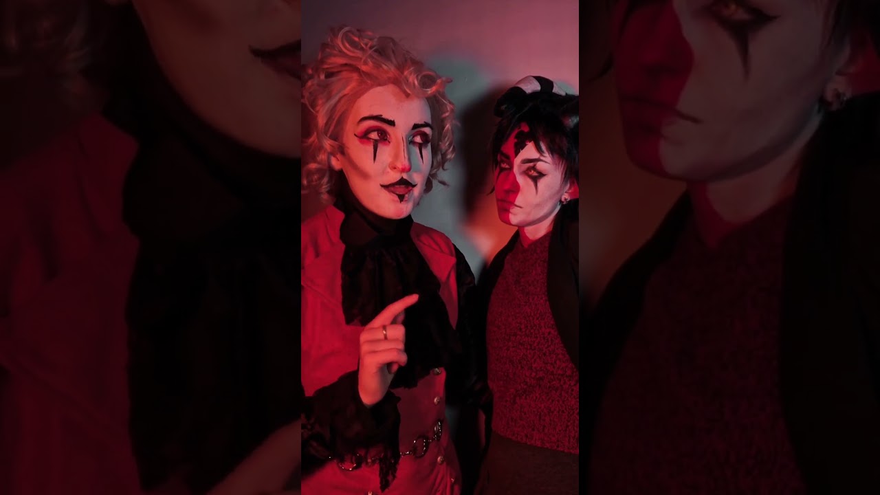 Stolitz kisses because I think we all need it right now - Helluva boss cosplay - stolas and blitzo