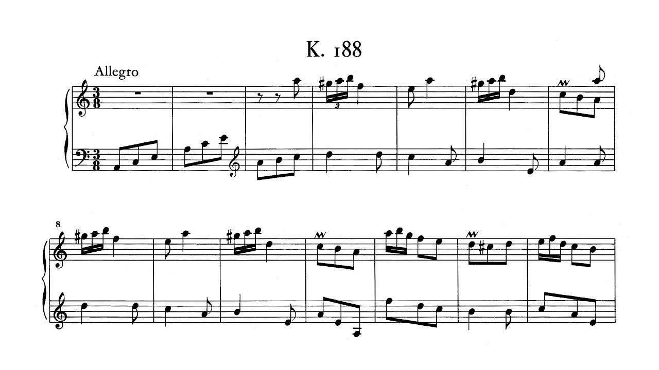 D. Scarlatti - Sonata in A Minor, K.188 (Frédéric D'oria-Nicolas