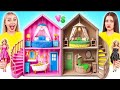 We Build Amazing Doll House Rich vs Broke Challenge | Easy Decoration Tricks by Multi DO Smile