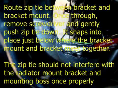 Cox Radiator Guard Install - 2013 ZX-14R - YouTube