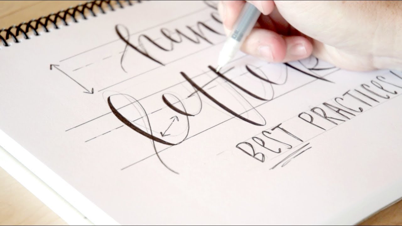 Hand lettering - Master handwritten fonts step by step (tutorial) ✍️