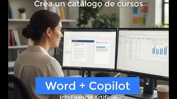 Genera un catálogo de cursos con Word y Copilot