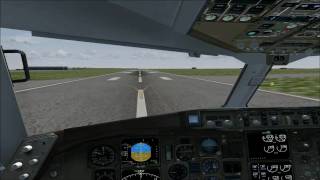 FSX - Level-D 767 EZCA Landing