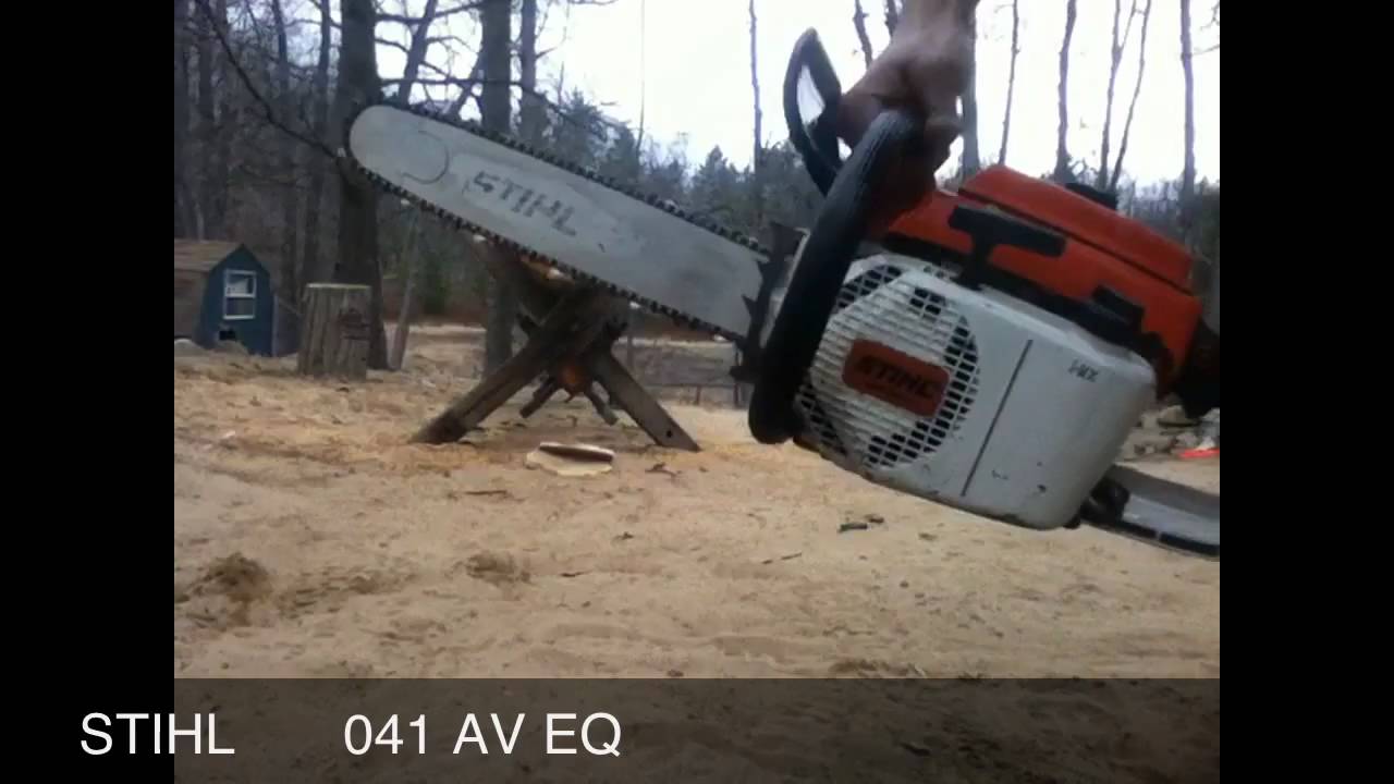 STIHL 041 AV Electronic Quickstop - YouTube STIHL 041 AV Electronic Quickstop - YouTube