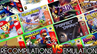 Famous Every N64 Recomp Game VS Original Comparison (Time Stamps) #n64 #nintendo64 #n64games Wealth