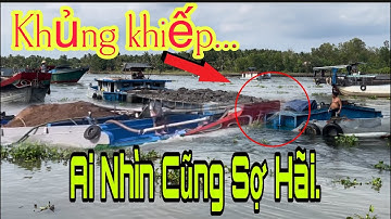 Khủng Khiếp:Xà Lan Tăng Tốc Vượt Cống Không Thành,Ghe Cây Kéo Hết Ga…