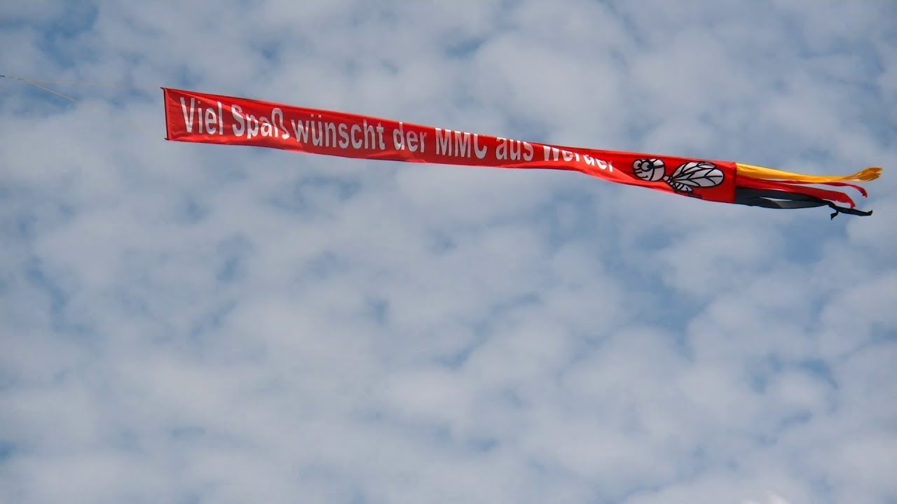 Bannerflug Märkische Mücken beim Schwarze Elster Treffen 2017, Herzberg, Pilot Frank