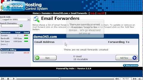 BMChosting Helm forwarder email tutorial