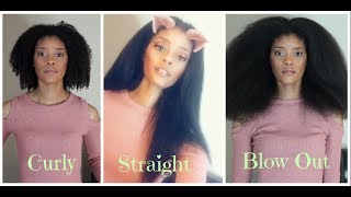Straighten Natural Curly Hair In Depth 3c 4a 4b T3