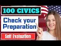 2024 (Self-assessment) USCIS 100 Civics Questions &amp; Answers for US Citizenship Interview 2023