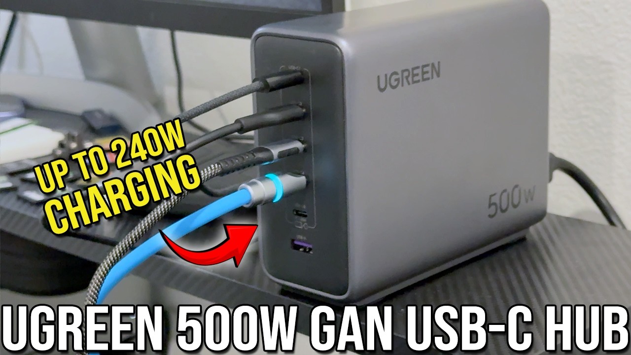 UGREEN 500w GaN Desk USB-C Charging Station
