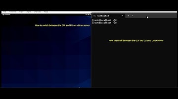 How to switch between the GUI and CLI on a Linux server