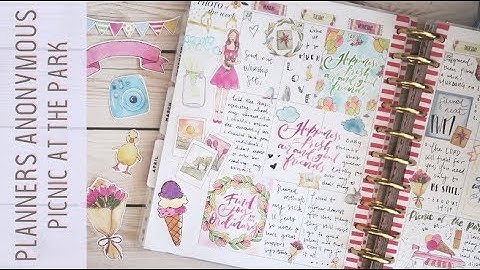 planners anon picnic at the park kit memory pwm