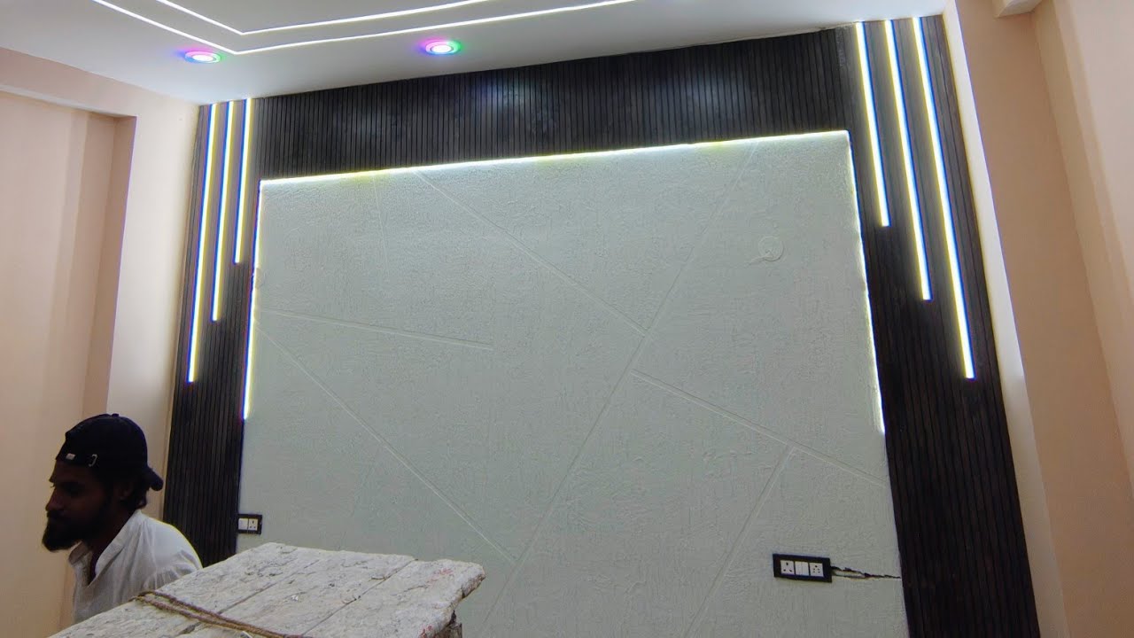 Plantex PVC Wall Panel Profile Light Design Bedroom
