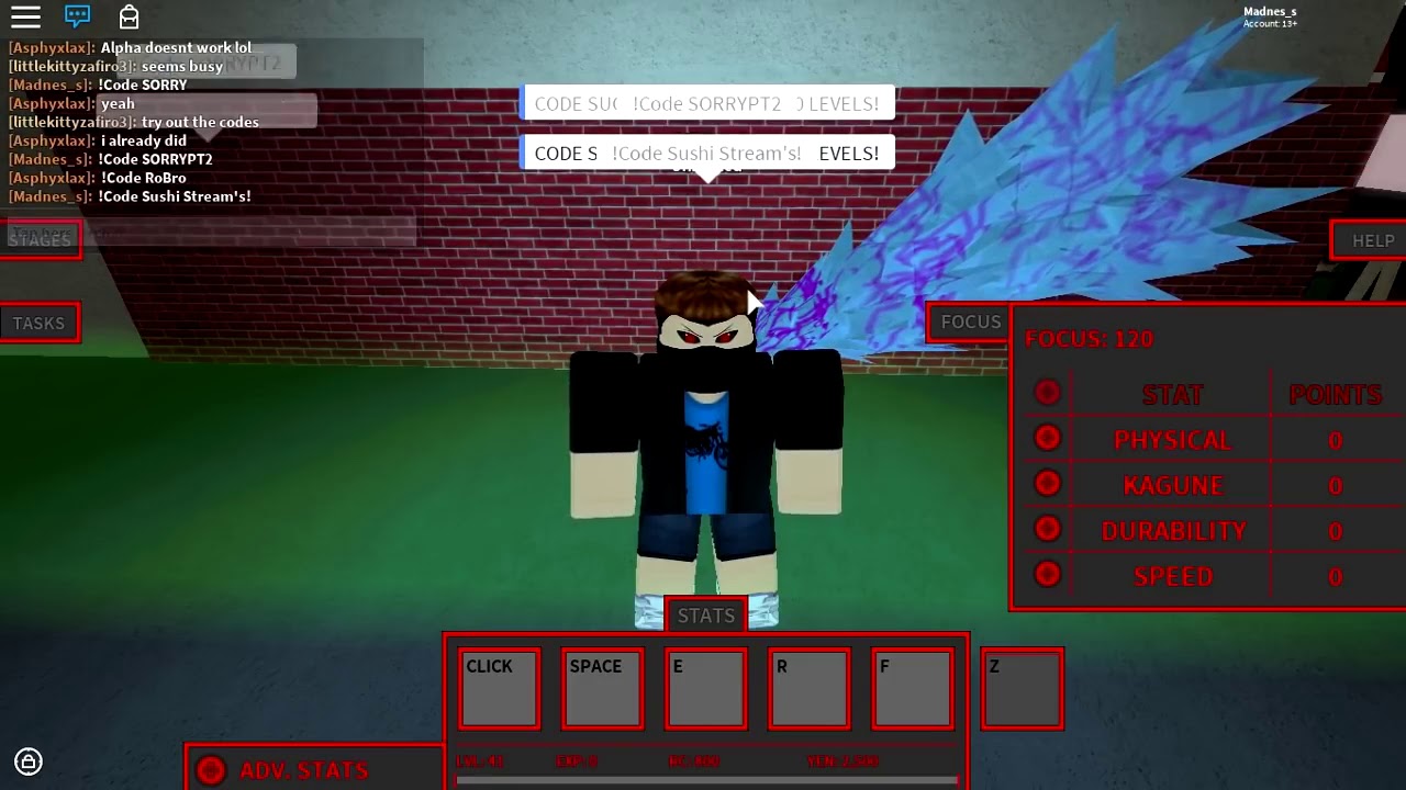 Ro Ghoul New Codes 50 Levels 150 Focus Roblox Youtube - ro ghoul new codes 50 levels 150 focus roblox